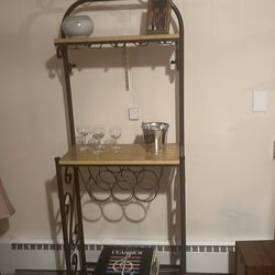 Wine and glass stand