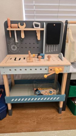 Kids wooden toolbench