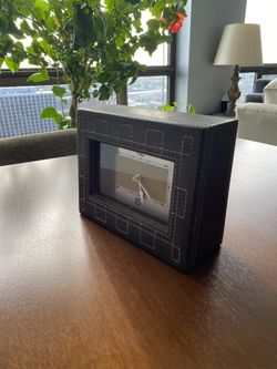 Mid century Modern Desktop Clock - Brown