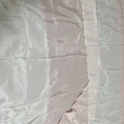 2pc. Sheer Butterfly Embroidery Curtains