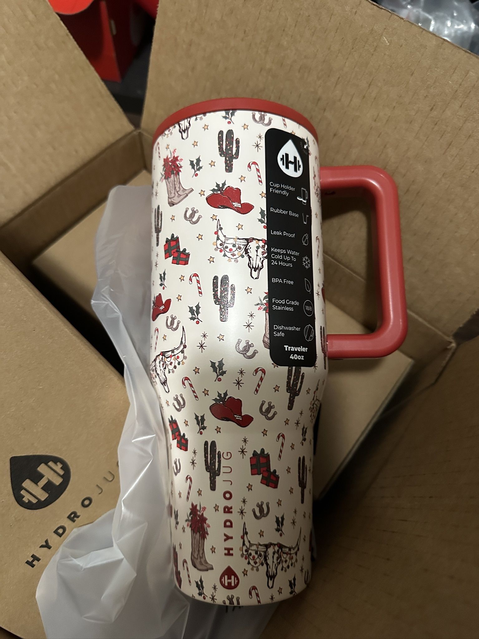 HydroJug Cowboy Christmas Limited Edition 40oz