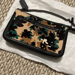 Coach Two Way Bag Large Wrist Bag Shoulder Bag Fur