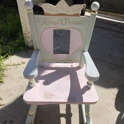 Princess Rocking Chair W/picture Frame