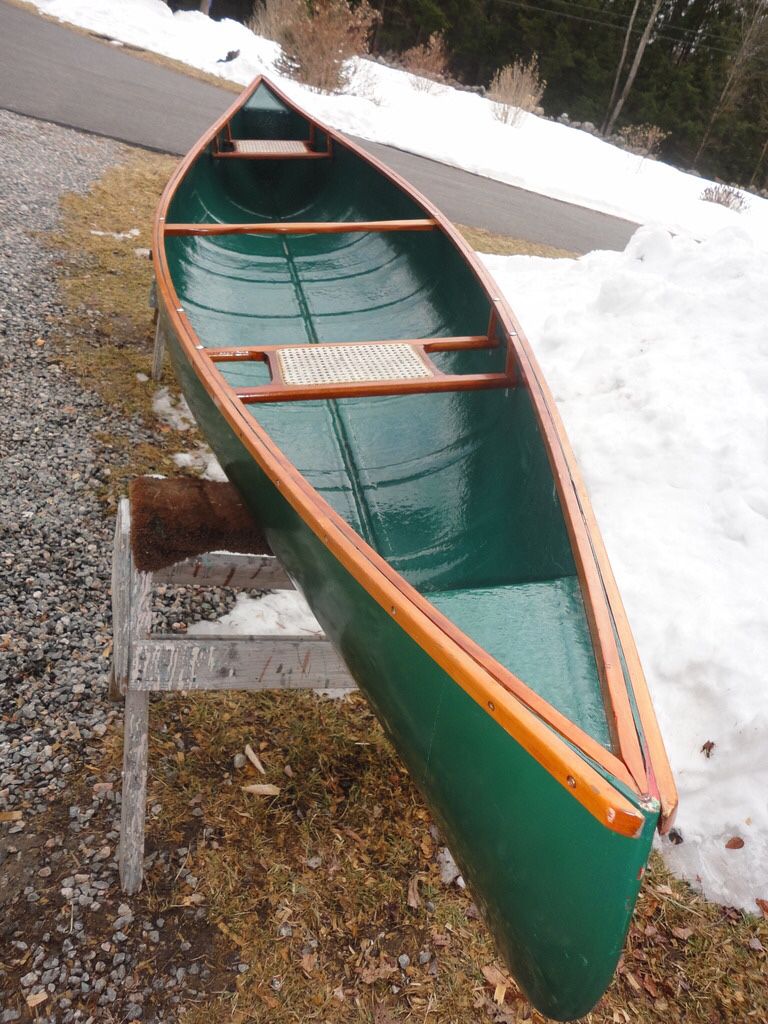 New 14ft fiberglass canoe. Never used still in box.