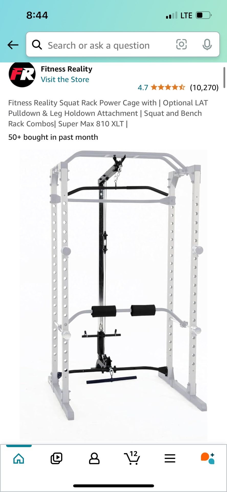 Bench Fitness Reality 810xlt Super Max Power Rack Cage Lat