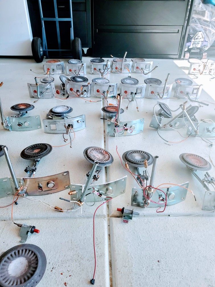 Water heater - gas burner/pilot assembly.