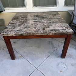 54” Square Marble Dinning Table