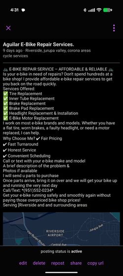 Aguilars ebike repairs