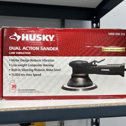 Husky Dual Action Sander, New In Box