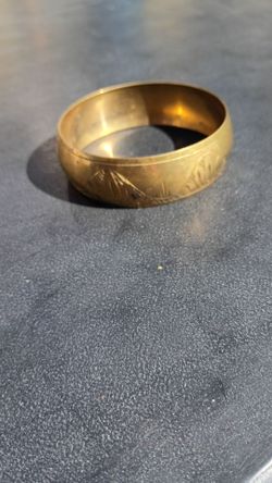 Solid brass bracelet