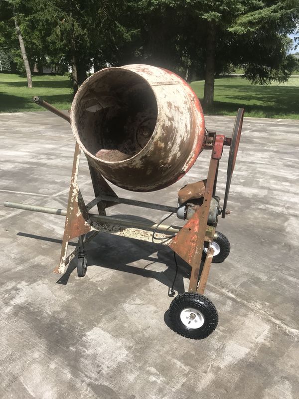 All steel portable concrete/mortar mixer electric for Sale in