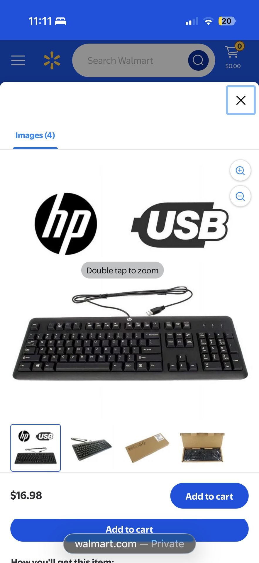 Keyboard HP wired