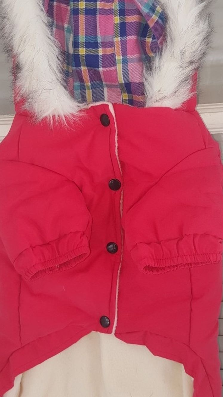 Sm Dogs Hooded Fleece Coat