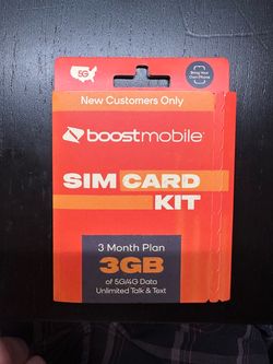 Boost Mobile SIM Card Kit 3GB
