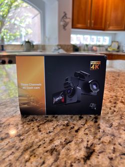3-Channel 4K Dash Cam - Never Used - Like New