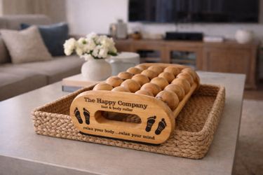 Wooden Foot Massager Roller – Relaxation Tool