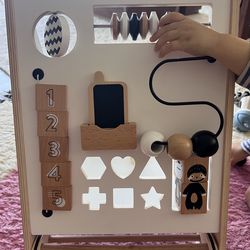 Baby walker made of wood