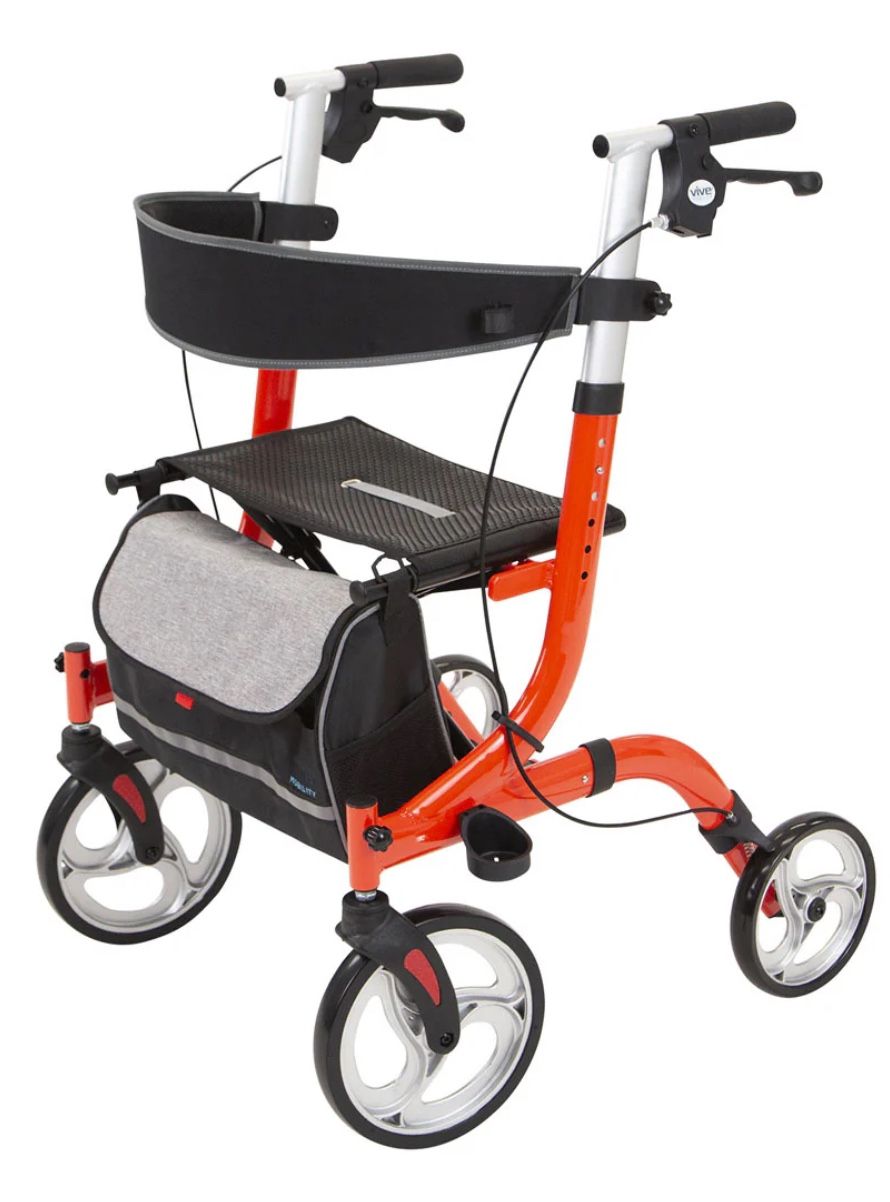 VIVE MOBILITY ROLLATOR MODEL S RED