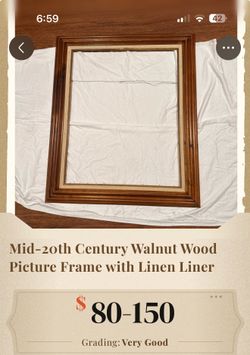 Mid century 37x31 frame