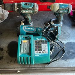 makita light,, impact and drill W/ Charger