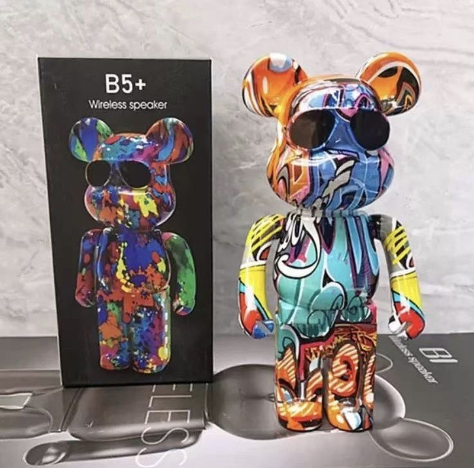 🐻✨ B5+ Graffiti Bear Bluetooth Speaker – New in Box