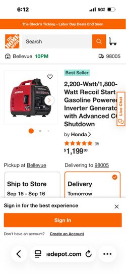 Honda 2200-Watt Inverter Generator