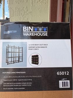 STORAGE TOTE RACK