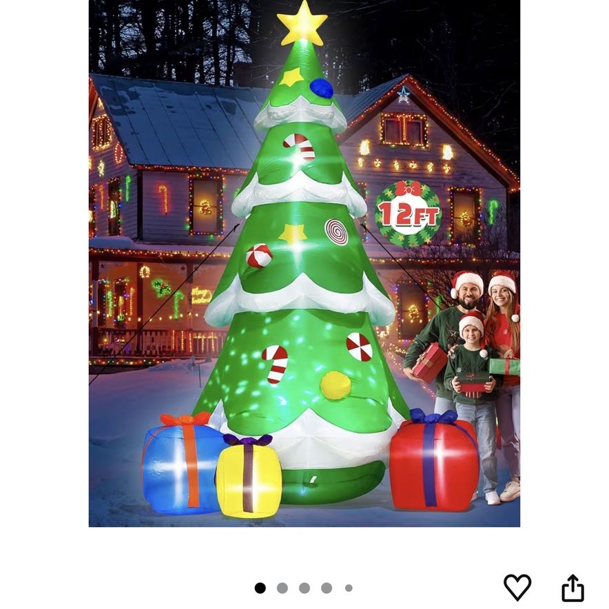 12FT Christmas Tree Inflatables, Giant Blow Up Christmas Tree with ...