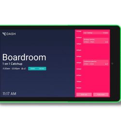 Brand New In The Box- PoE Texas 10" Touchscreen Meeting Room Scheduler Tablet with Highly Visible LED Ring - Plug & Play PoE Office Conference Room Sc