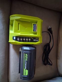 Ryobi 40v charger and battery