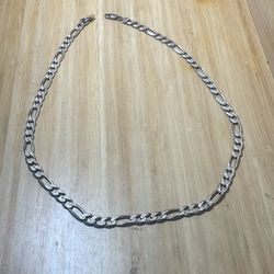 men’s silver necklace 26”