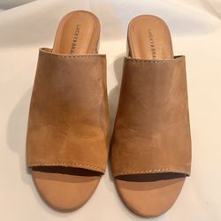 Lucky Brand Women’s Wedge Suede Mules