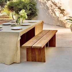 NEW IN-BOX Free Delivery Sundays™ Solid Wood Dining Benches, Outdoor/Indoor Use (Retail $1,350+tax)