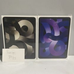 New Ipad Air 5th Gen 10.9in with Wifi 256gb Purple Starlight