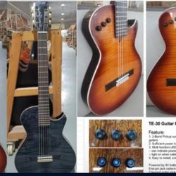 NYLON STRING ACOUSTIC ELECTRIC GUITAR 