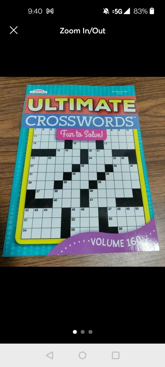 Crossword Puzzle Book 