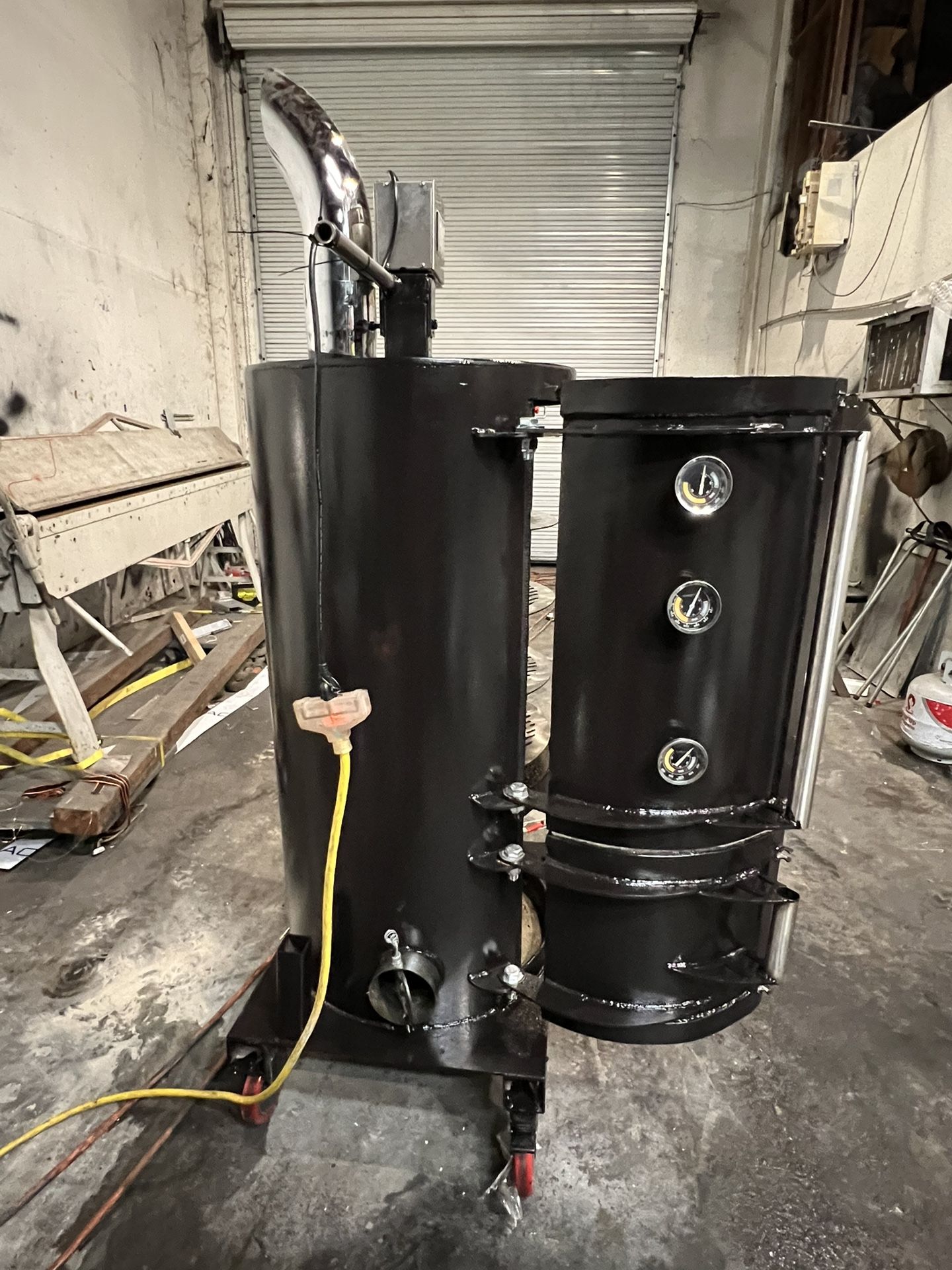 Vertical Rotisserie Smoker Stainless Steel Grate Order Now. $2500