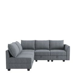 2 Piece Upholstered Sectional