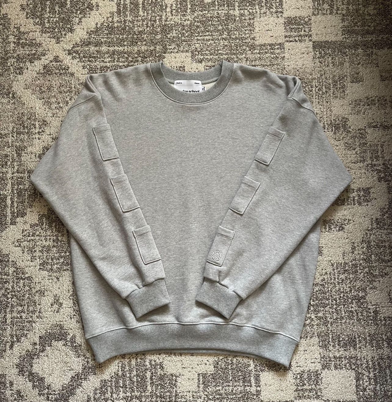 Sundae School Streetwear Men’s Crew Neck Pocket Sweatshirt Size Large