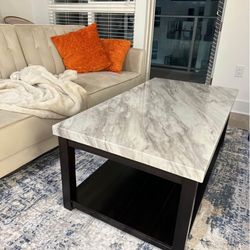 Marble coffee table