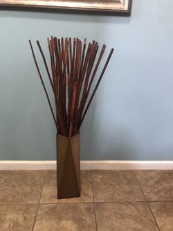 Decorative Vase with Sticks