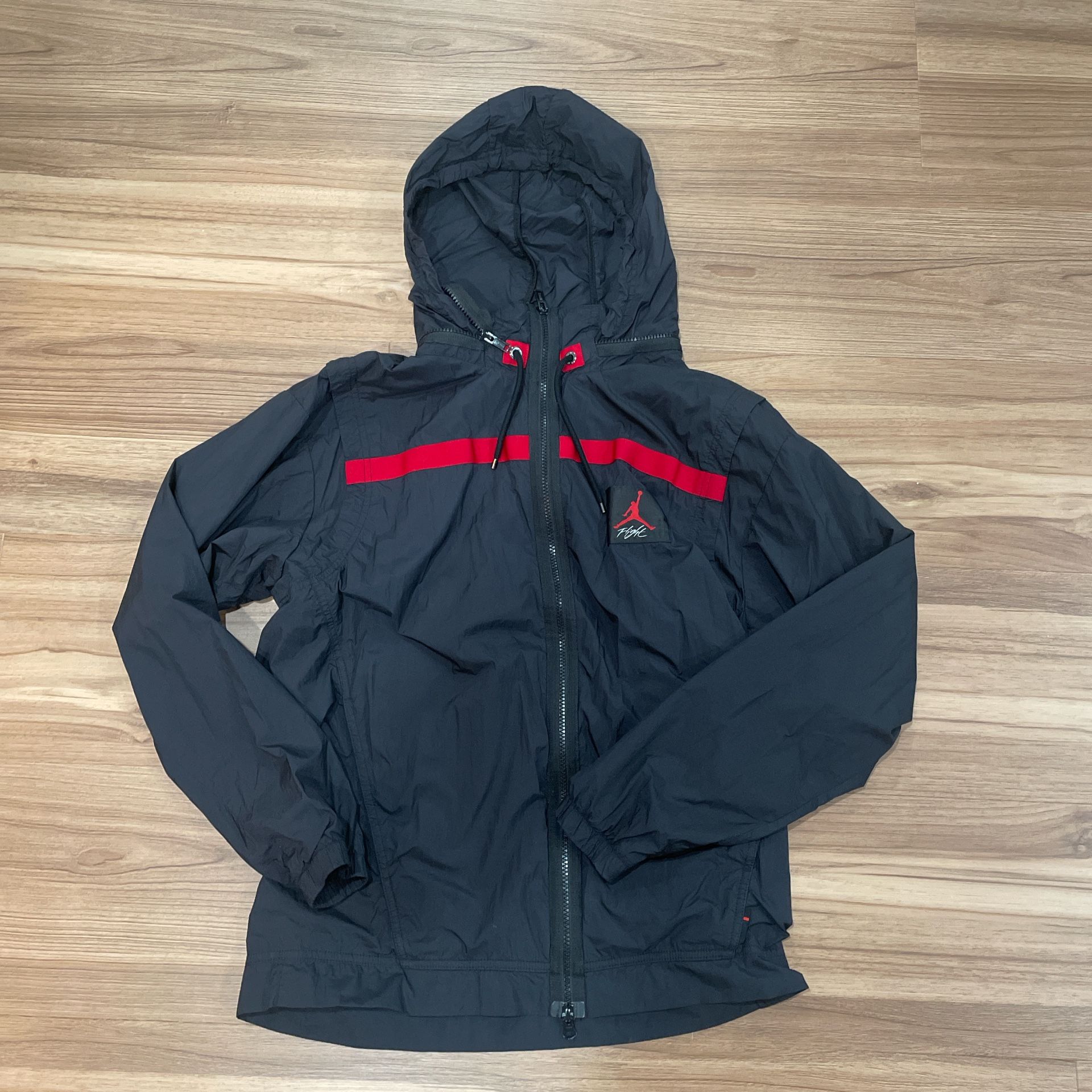 Nike Air Jordan Flight Back And Red Windbreaker 