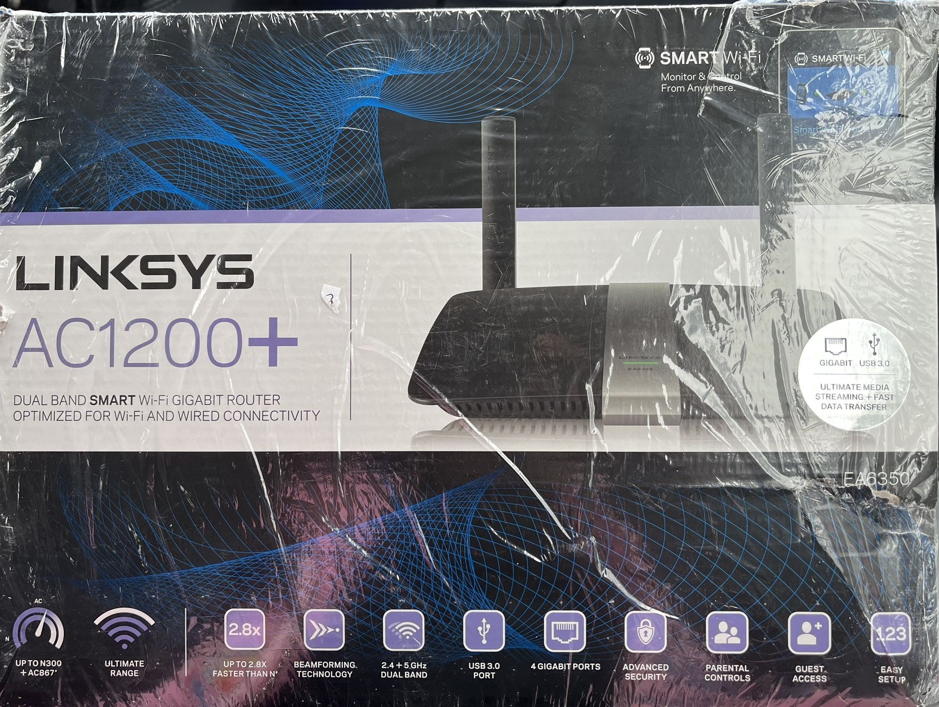 Linksys AC1200+ Dual Band Smart Wi-Fi Gigabit Router