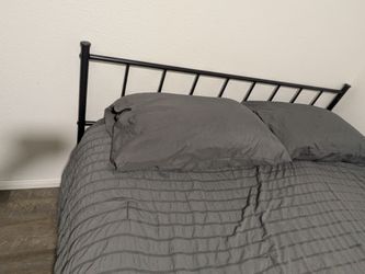 Queen size bed and mattress