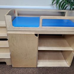 Diaper Changing Table With Stairs. 