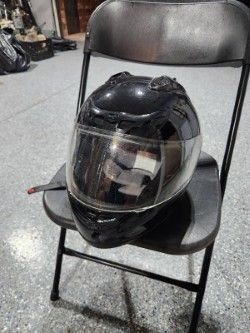 Black Full-Face Motorcycle Helmet