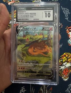 Japanese cgc 10 Charizard v Pokemon card
