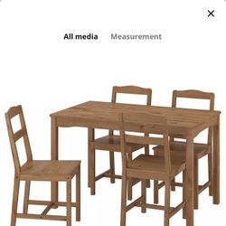 Dining room table with 4 chair