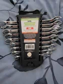 Pittsburgh 9-Piece SAE Combination Wrench Set