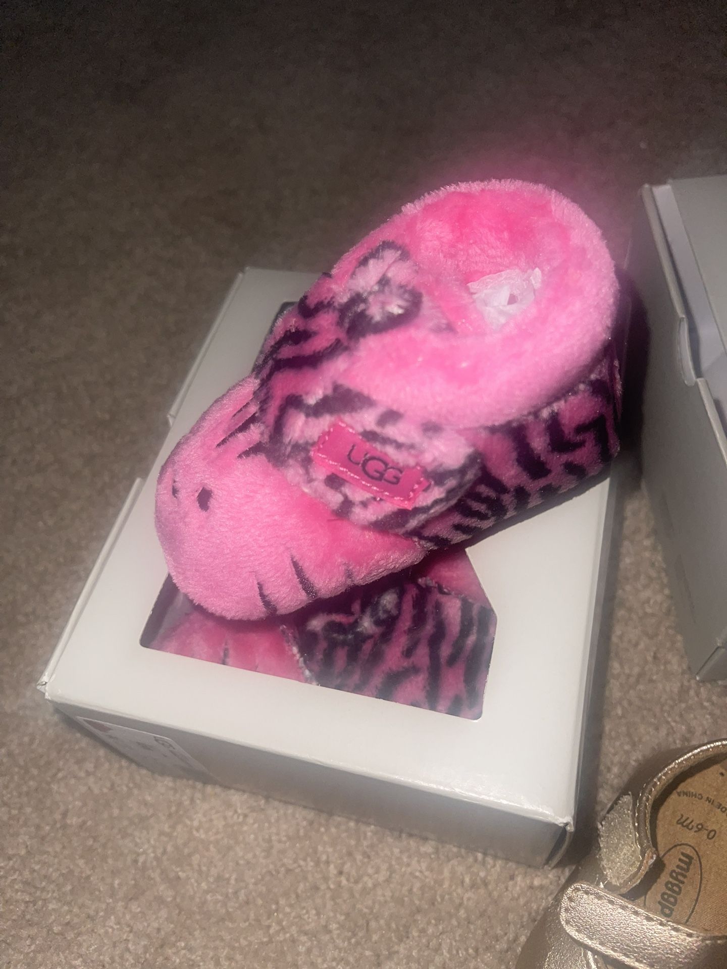 Baby Pink And Black Uggs 